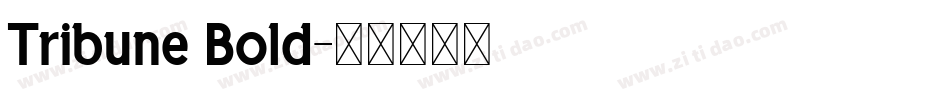 Tribune Bold字体转换